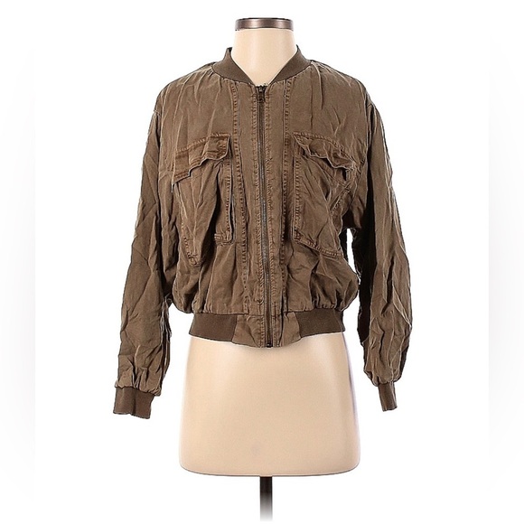 Young Fabulous & Broke Jackets & Blazers - NWOT Young Fabulous & Broke Tencel Bomber Jacket